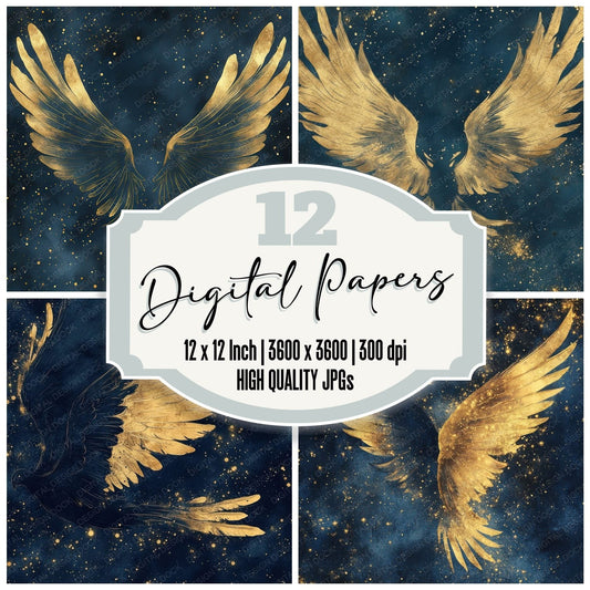 Celestial Wing Dust Digital Paper Pack (DDD000830)