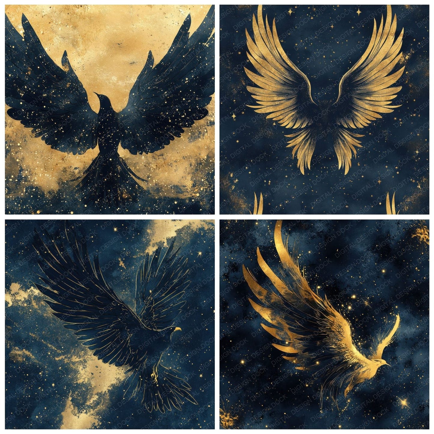 Celestial Wing Dust Digital Paper Pack (DDD000830)