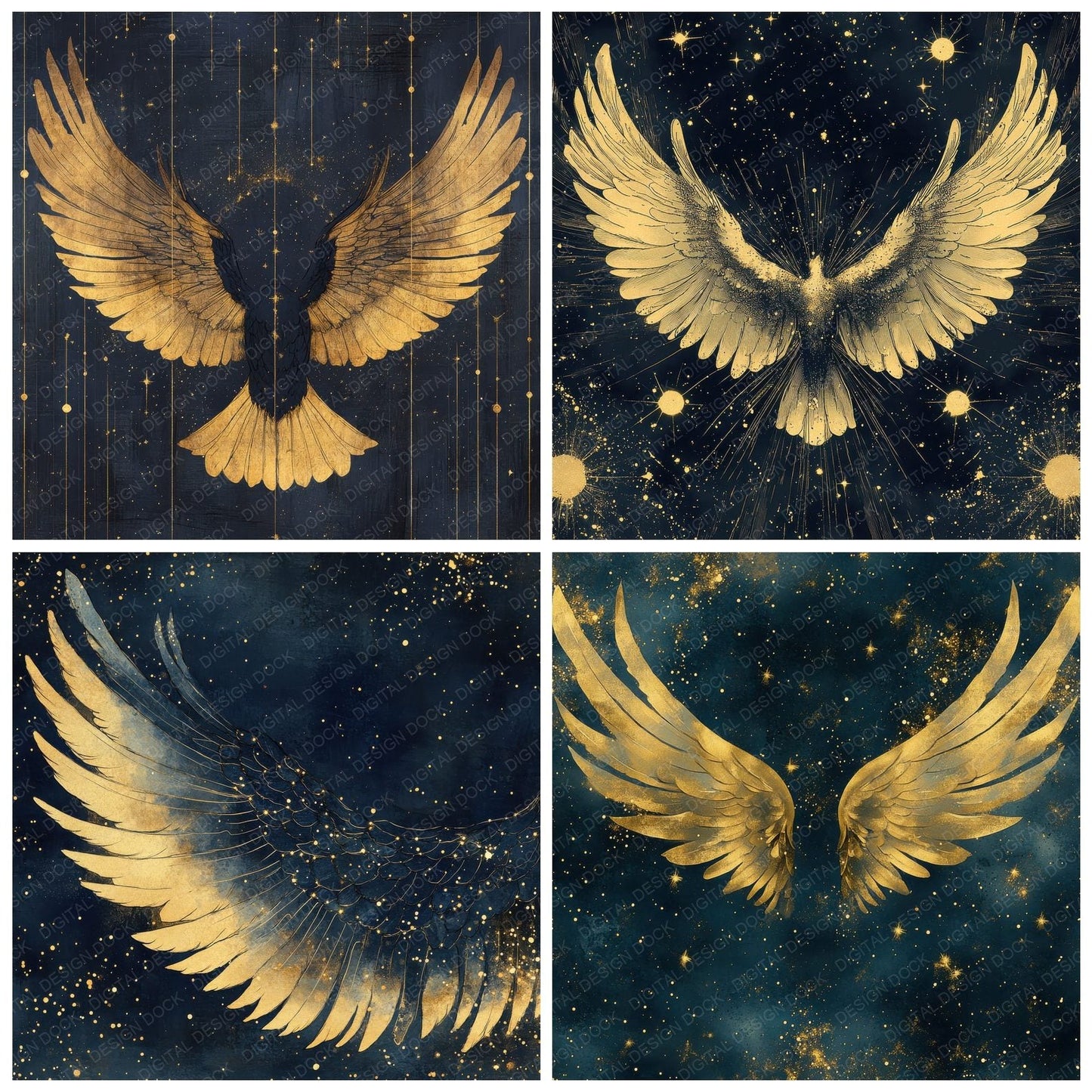 Celestial Wing Dust Digital Paper Pack (DDD000830)