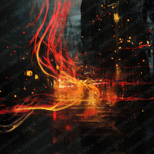 Chaotic City Lights Digital Paper Pack (DDD000865)