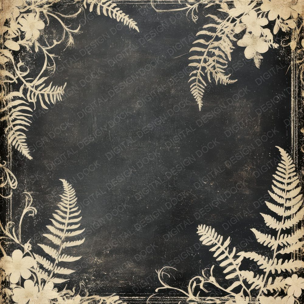 Charcoal Chalk Botanicals Digital Paper Pack (DDD000866)