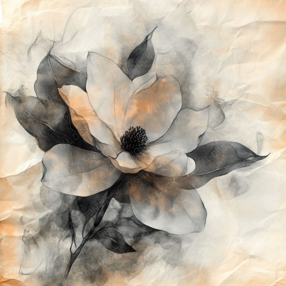 Charred Magnolia Smoke Digital Paper Pack (DDD000888)