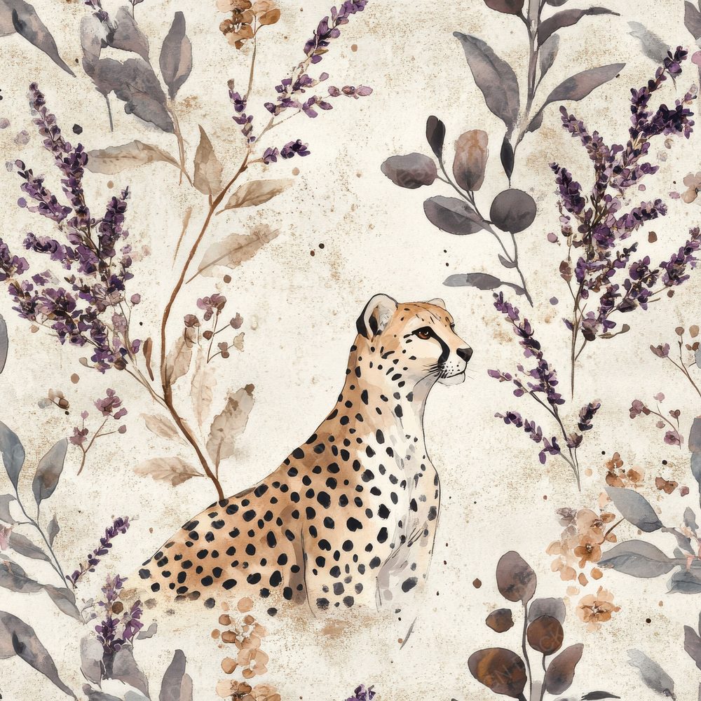 Cheetah Lavender Soft Digital Paper Pack (DDD000893)
