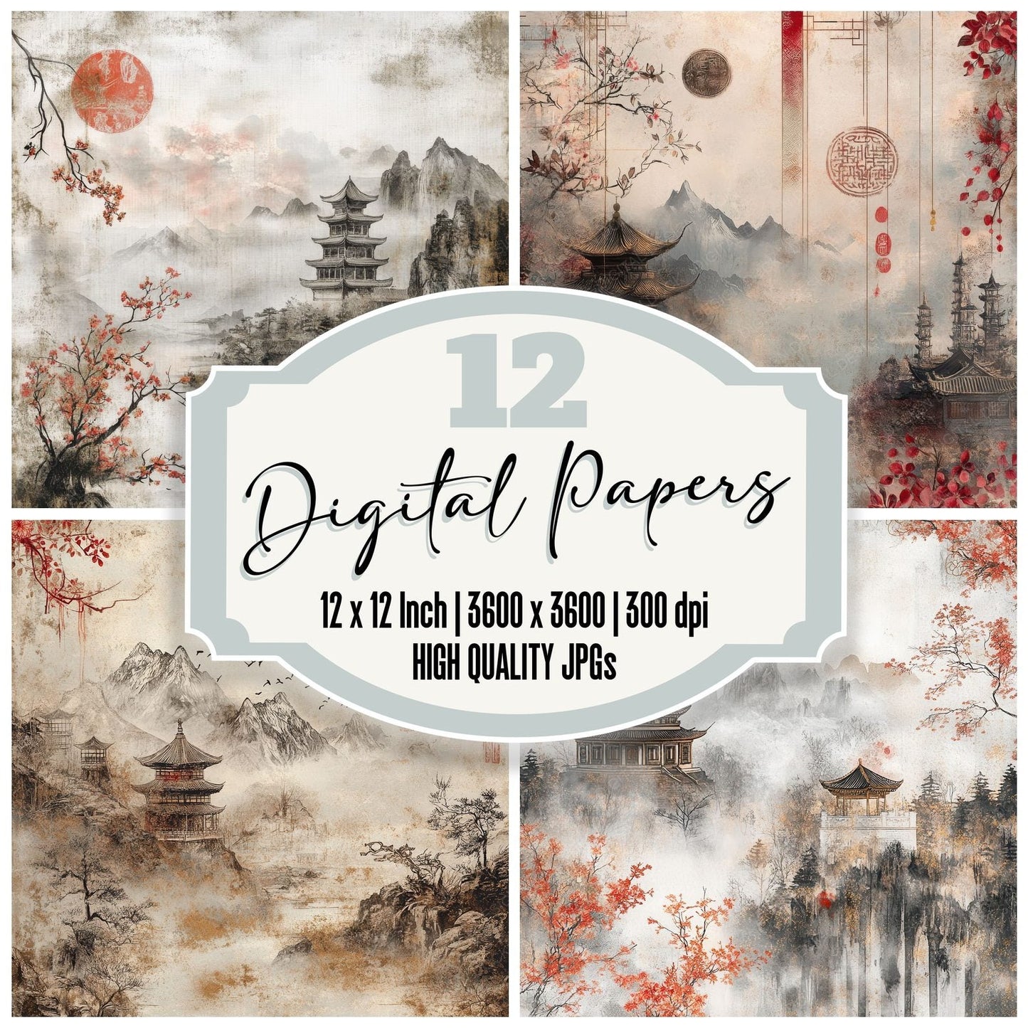 China Serenity Digital Paper Pack (DDD000901)