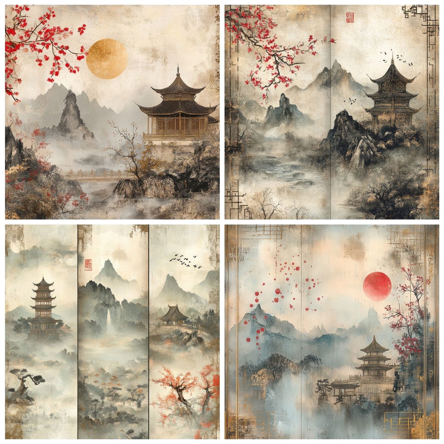 China Serenity Digital Paper Pack (DDD000901)