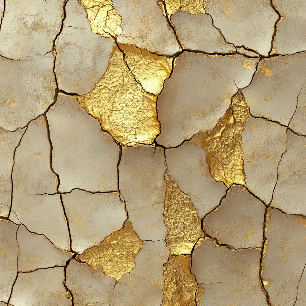 Clay Gilded Crack Digital Paper Pack (DDD000979)