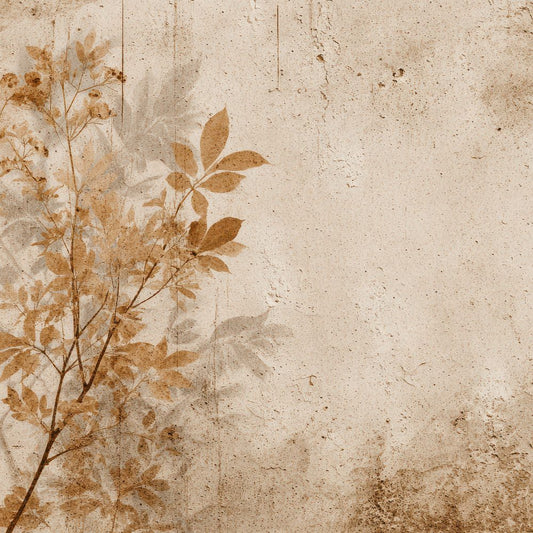 Clay Sepia Rain Foliage Digital Paper Pack (DDD000984)