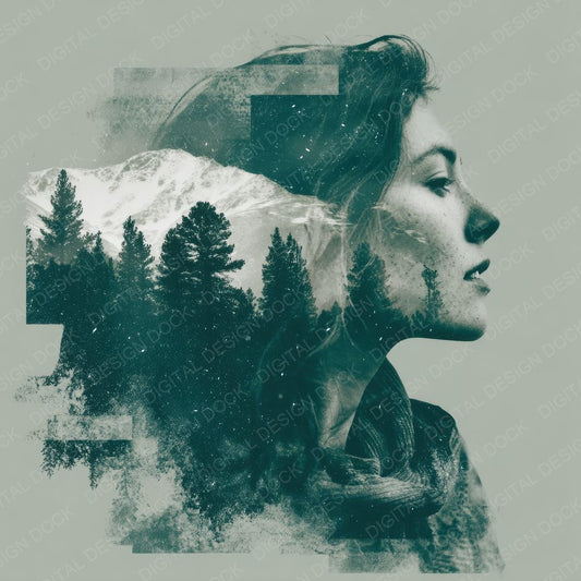 Collage Colorado Mountain Muse Digital Paper Pack (DDD001044)