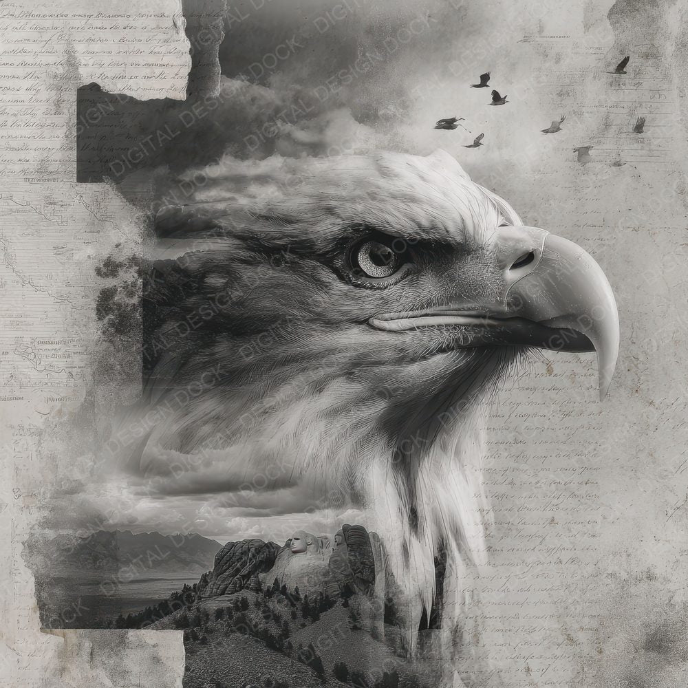 Collage Eagle Mountain Region Digital Paper Pack (DDD001052)
