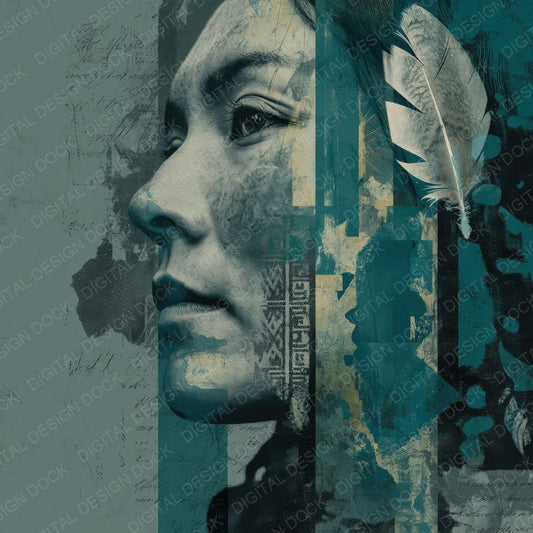 Collage First Nations Spirit Digital Paper Pack (DDD001062)
