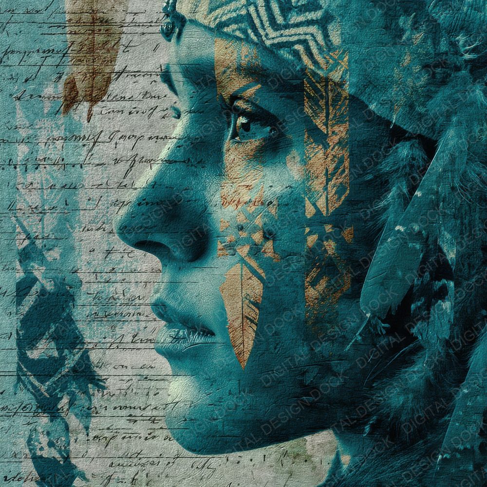 Collage First Nations Spirit Digital Paper Pack (DDD001062)
