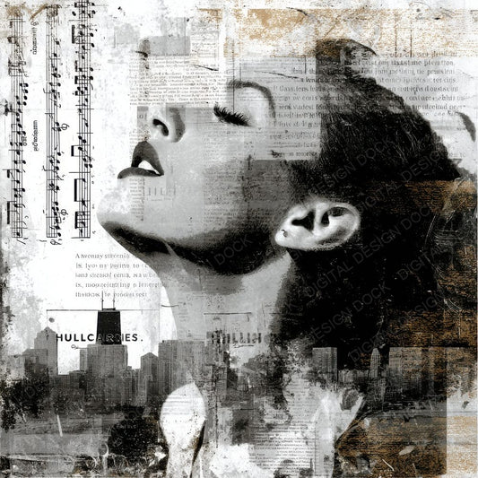 Collage Illinois City Soul Digital Paper Pack (DDD001077)