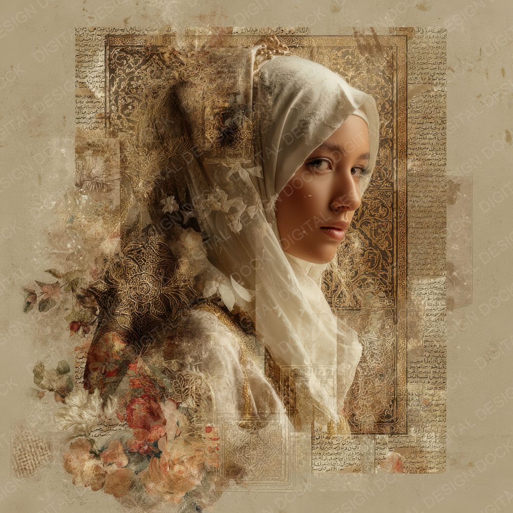 Collage Middle Eastern Grace Digital Paper Pack (DDD001101)