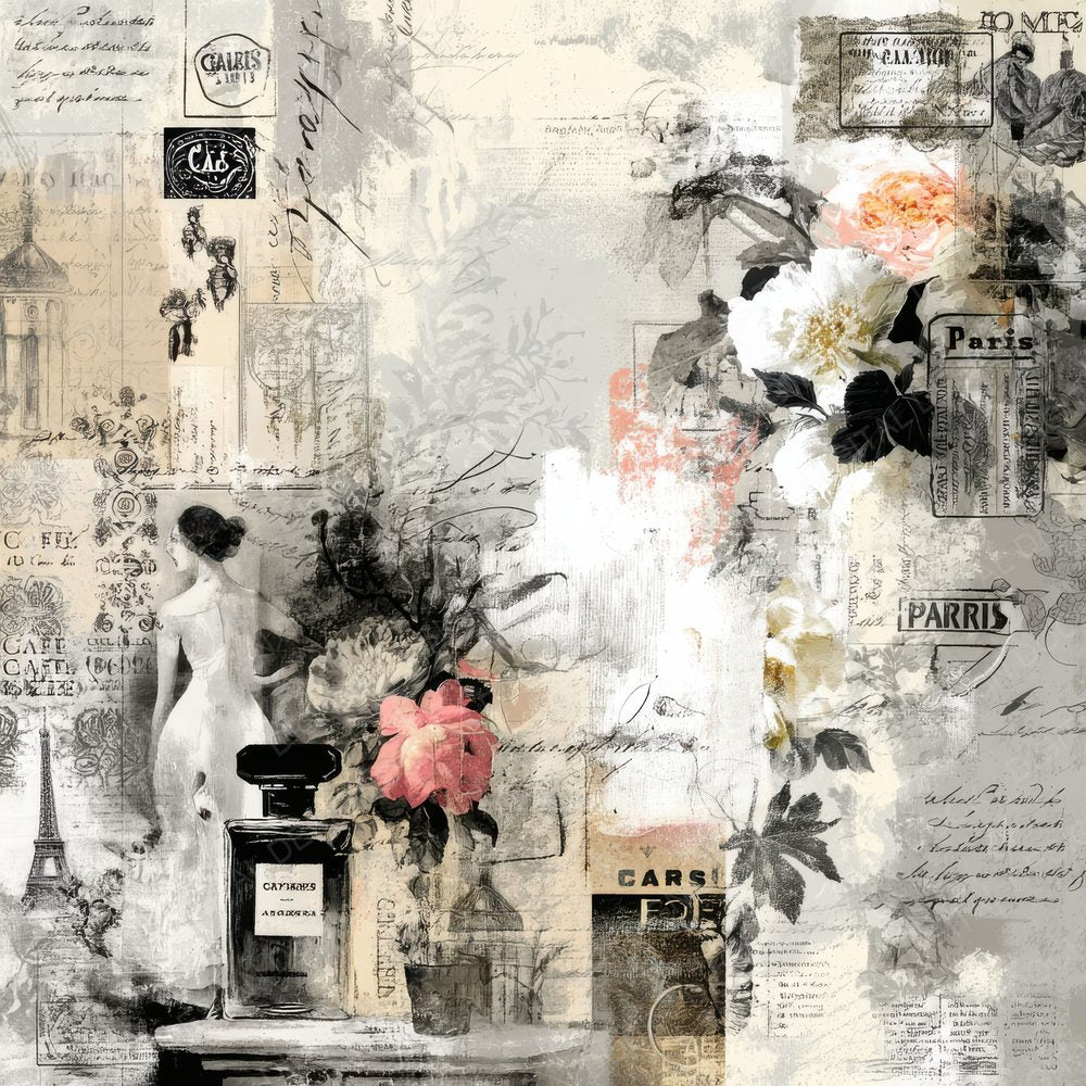 Collage Paris Elegance Memoir Digital Paper Pack (DDD001126)
