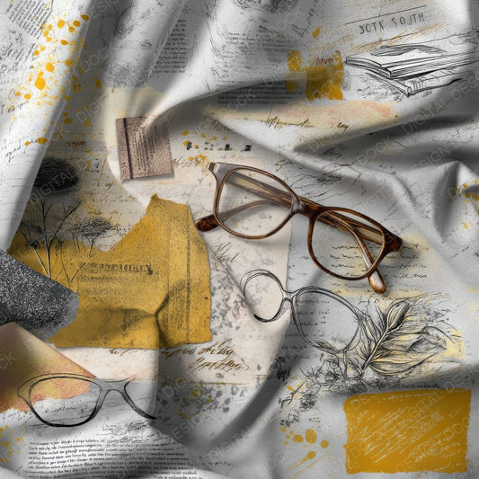 Collage Readers Journal Layers Digital Paper Pack (DDD001140)
