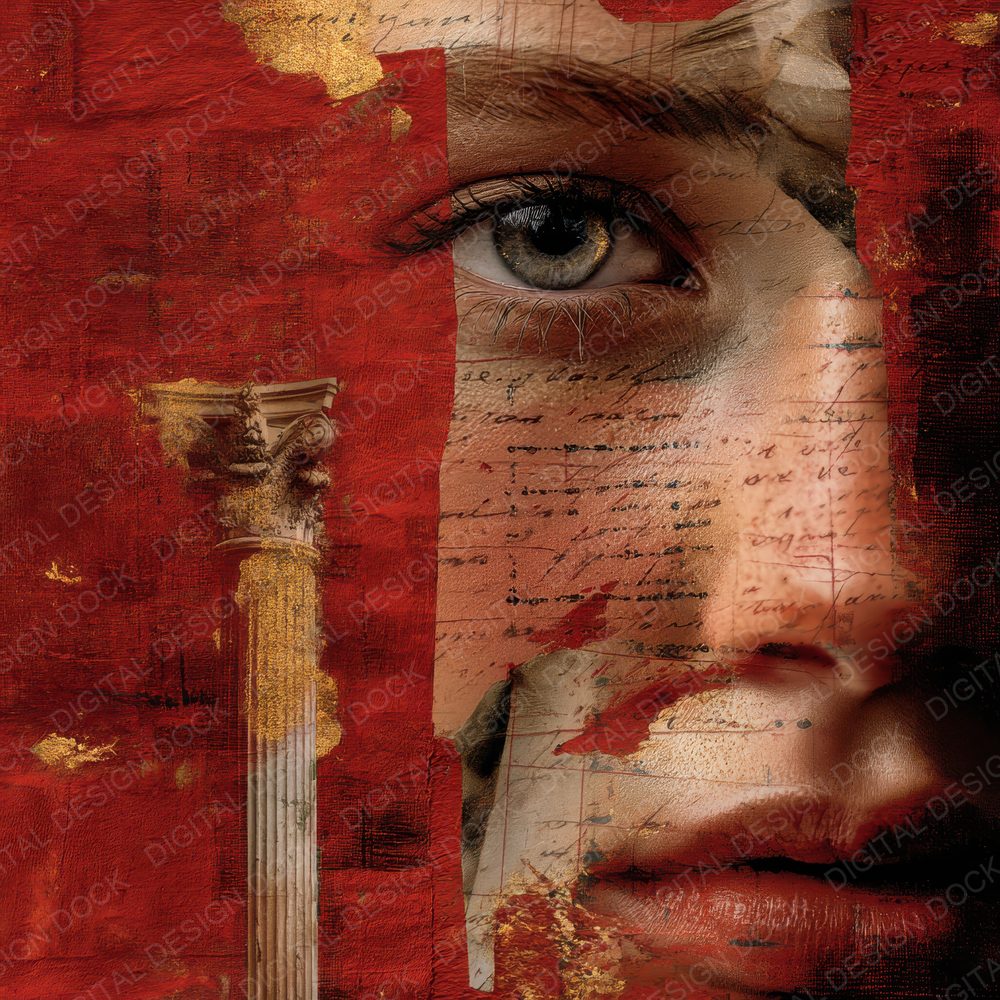 Collage Roman Muse Echoes Digital Paper Pack (DDD001146)