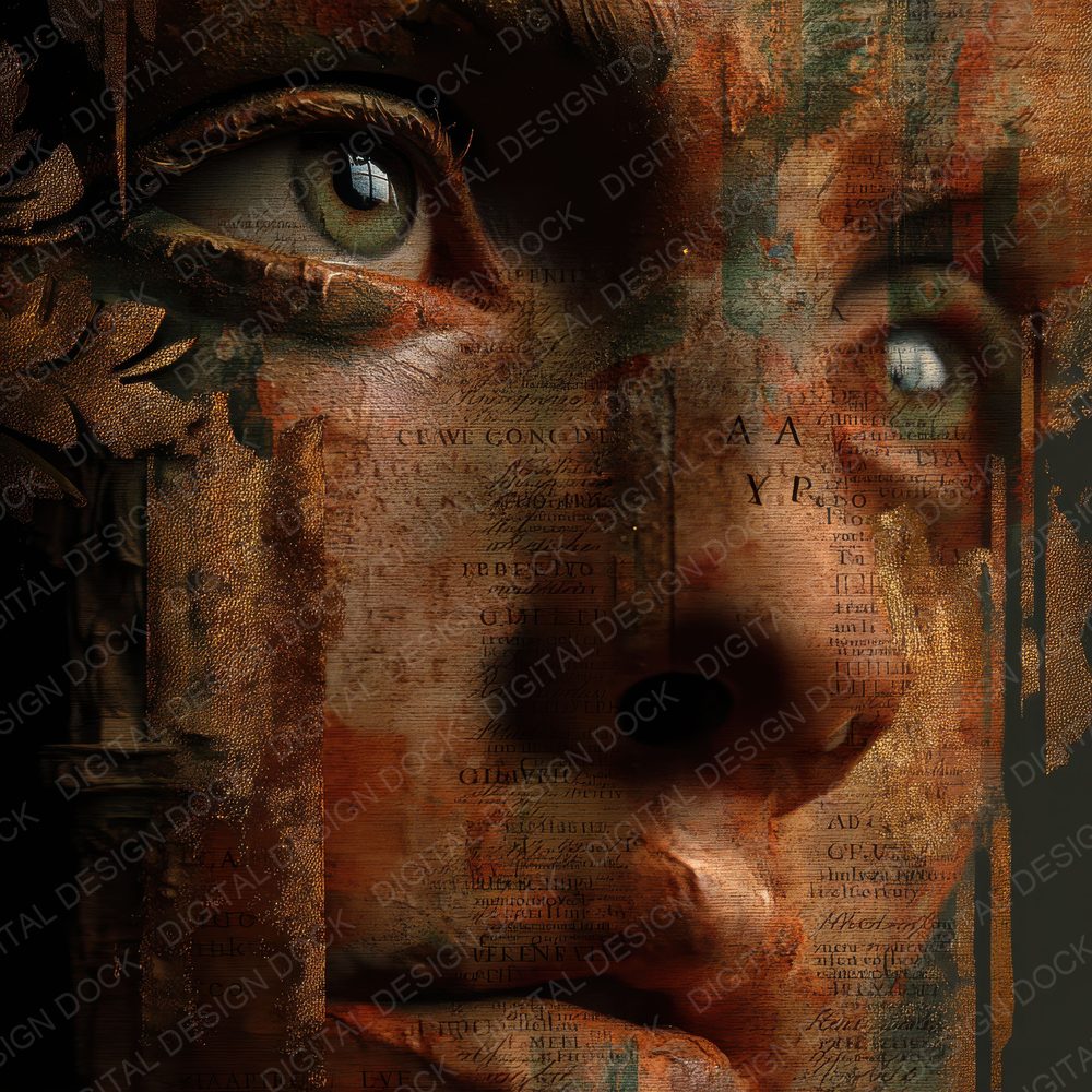 Collage Roman Muse Echoes Digital Paper Pack (DDD001146)