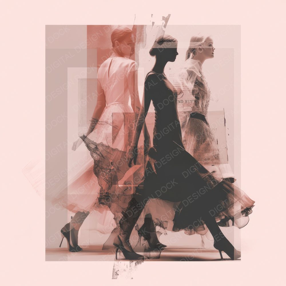 Collage Runway Form Blur Digital Paper Pack (DDD001148)