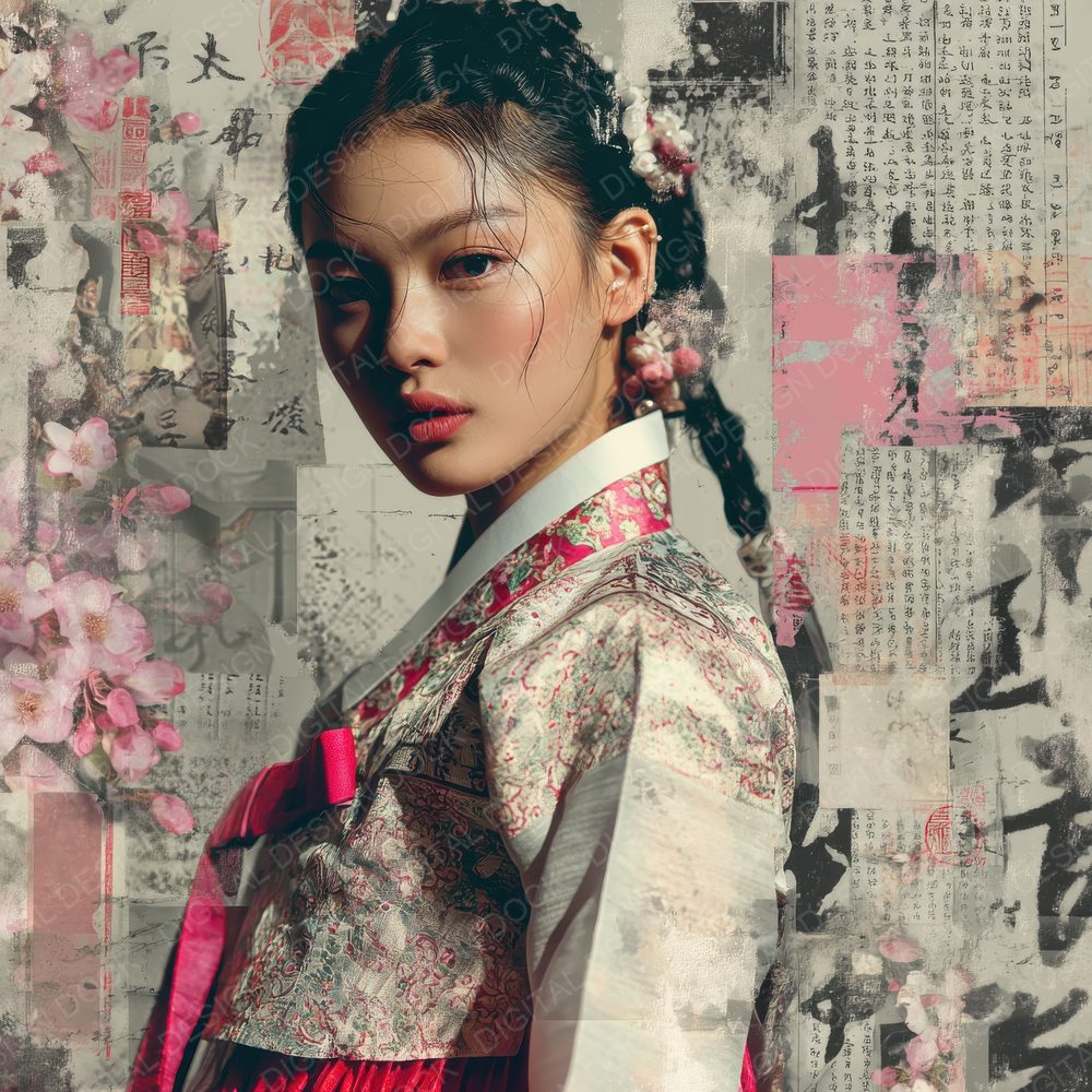 Collage Seoul Silk Layers Digital Paper Pack (DDD001151)