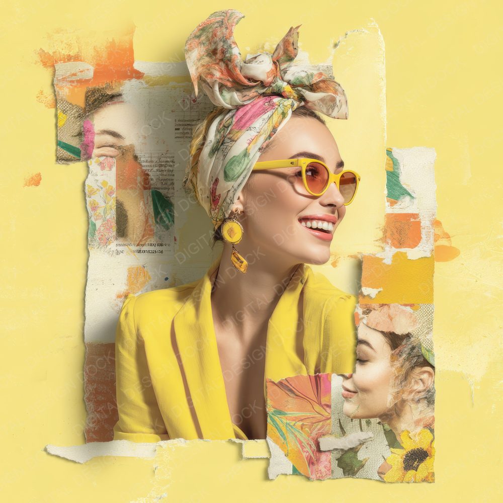 Collage Summer Smile Detail Digital Paper Pack (DDD001165)