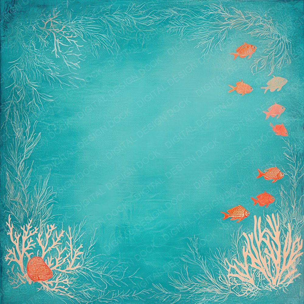 Coral Reef Ocean Floor Digital Paper Pack (DDD001253)