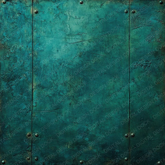Corroded Copper Patina Background Digital Paper Pack (DDD001263)