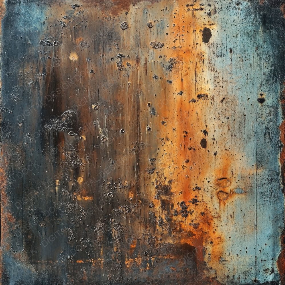 Corroded Metal Oil Background Digital Paper Pack (DDD001265)