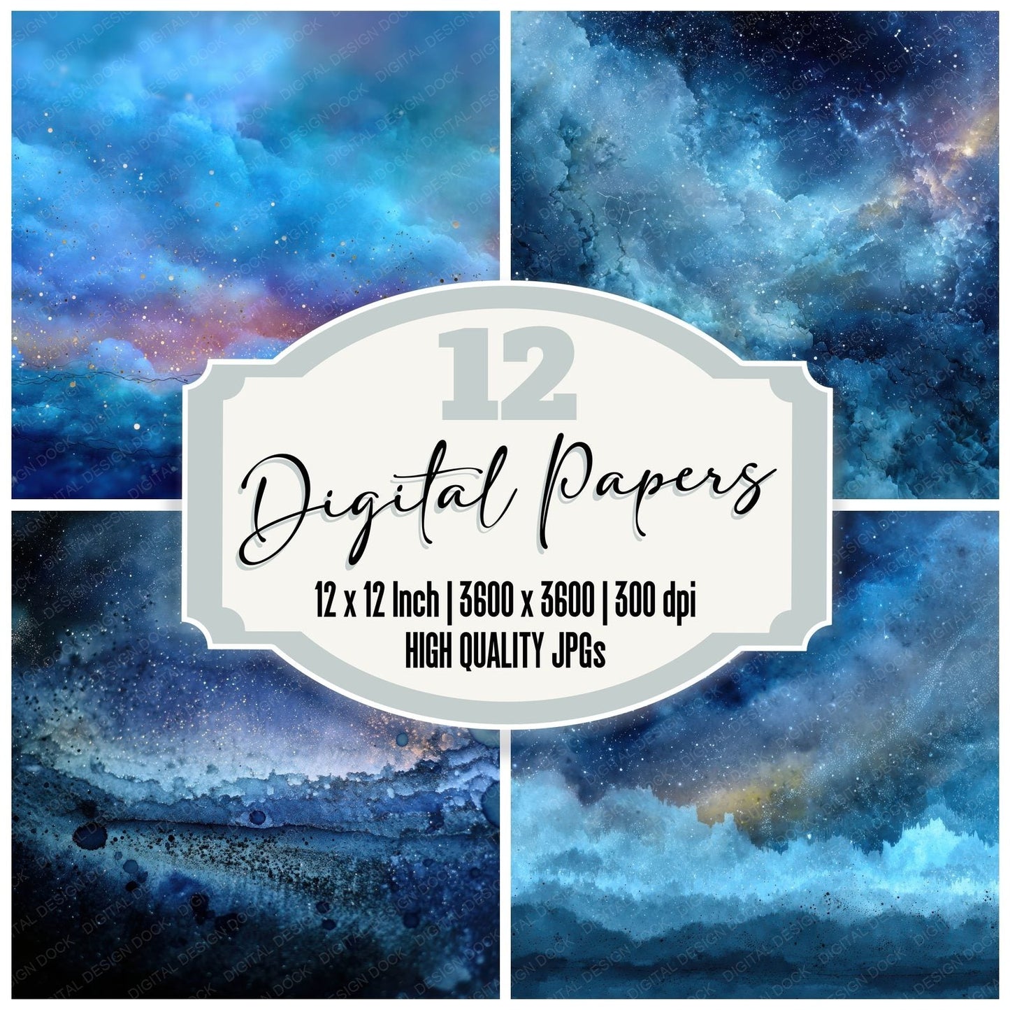 Cosmic Blur Ink Digital Paper Pack (DDD001268)