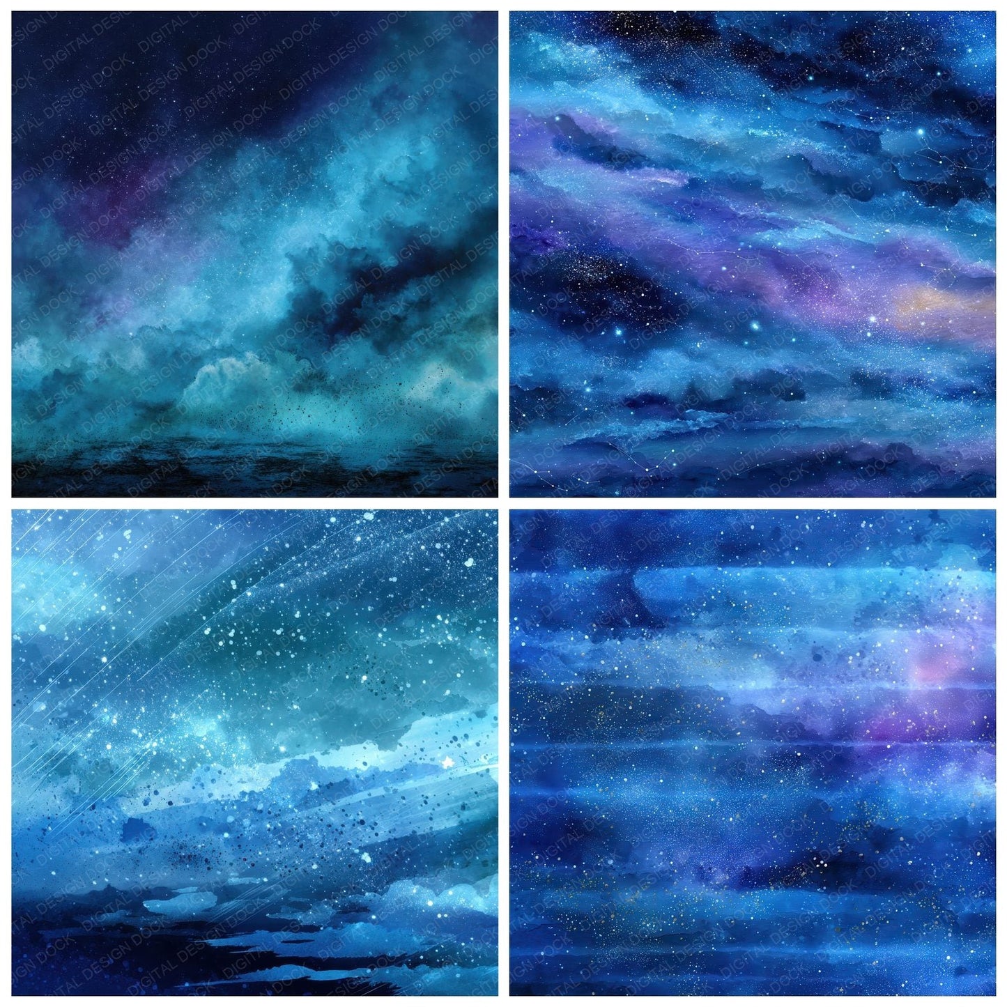 Cosmic Blur Ink Digital Paper Pack (DDD001268)