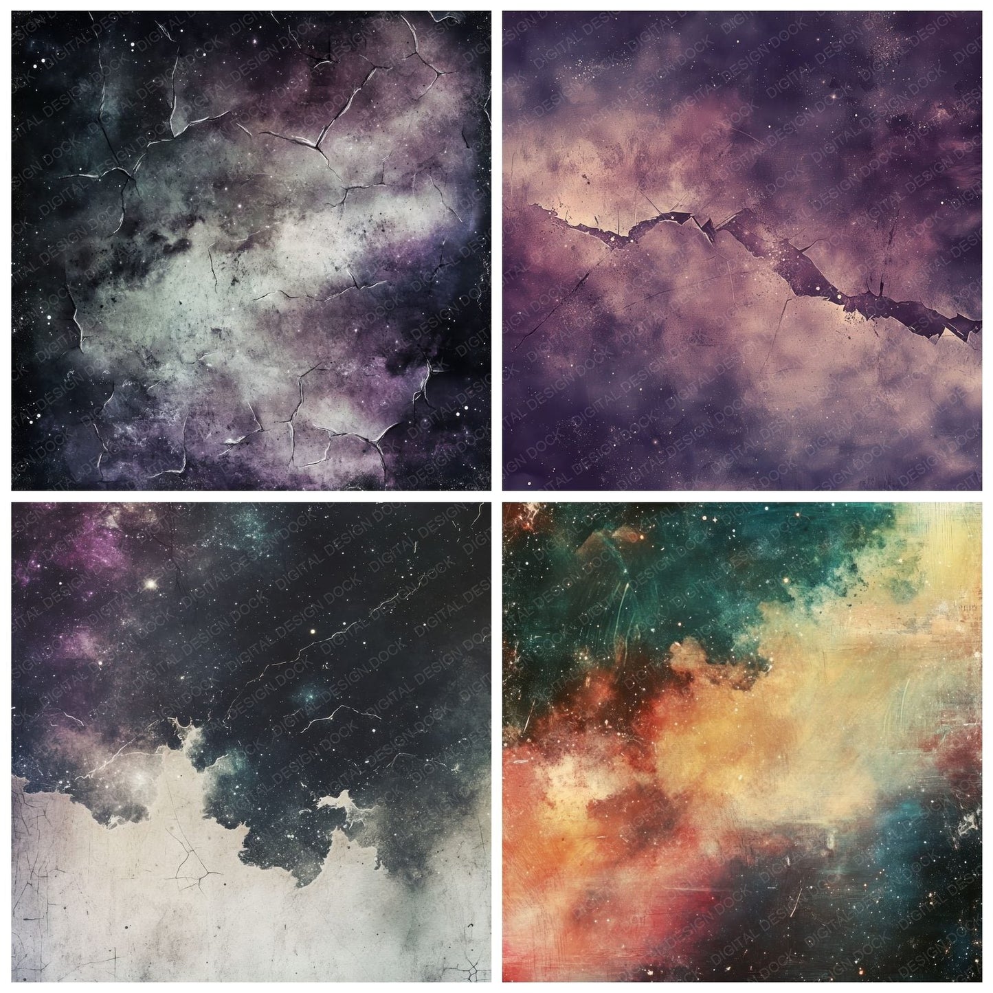 Cosmic Dust Background Digital Paper Pack (DDD001272)