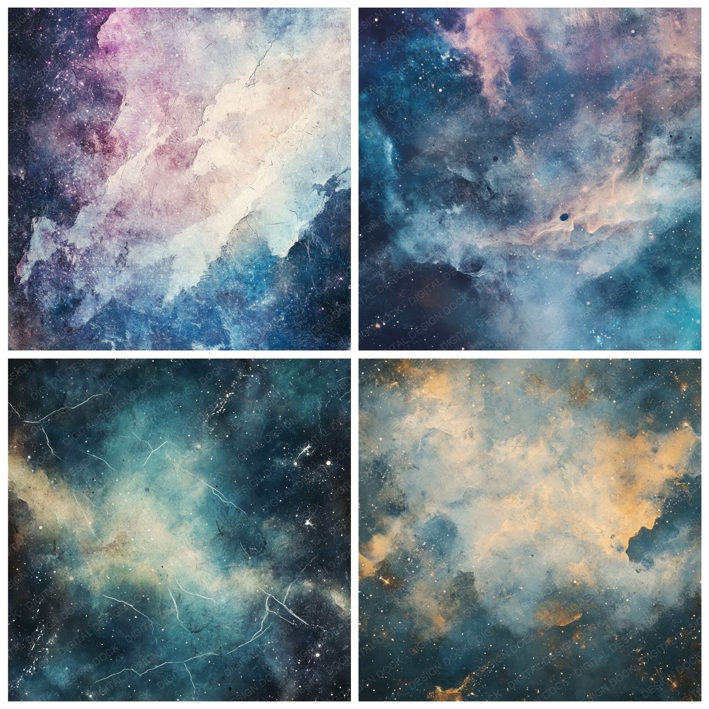 Cosmic Dust Background Digital Paper Pack (DDD001272)