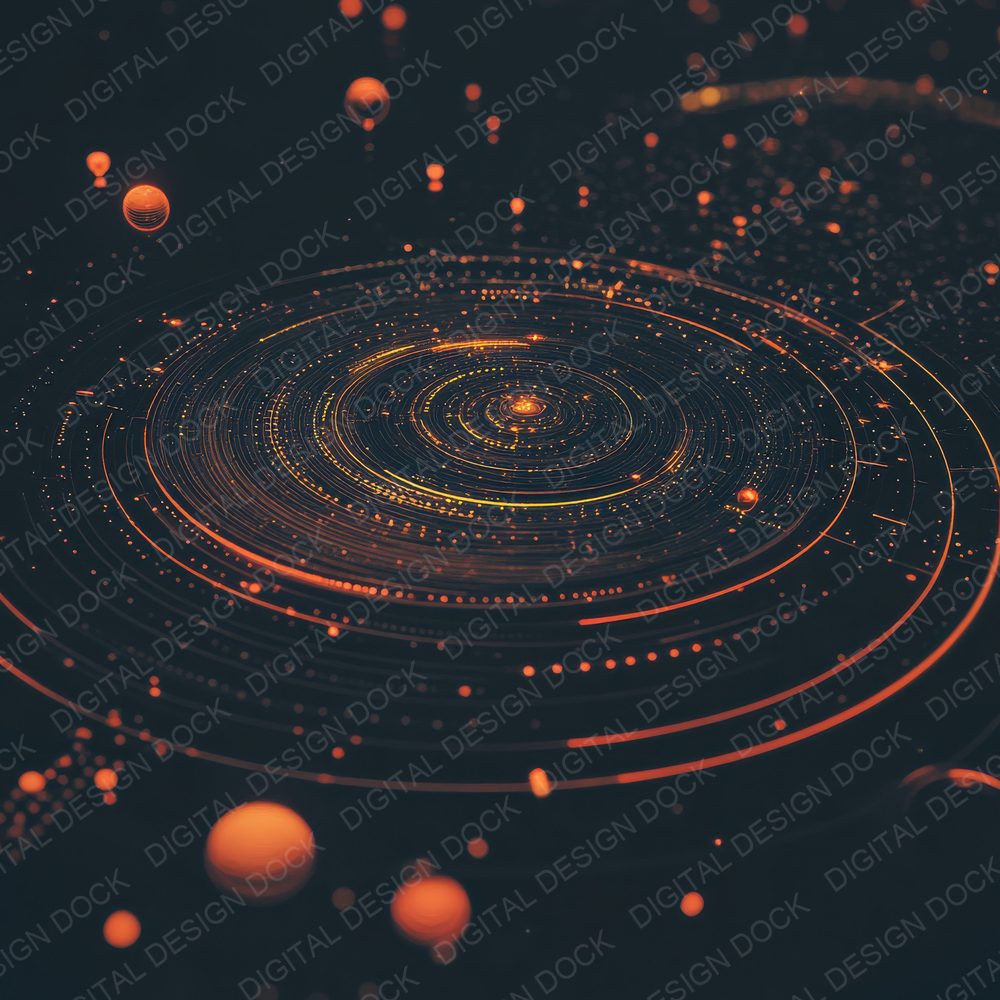Cosmic Interface Rings Digital Paper Pack (DDD001275)