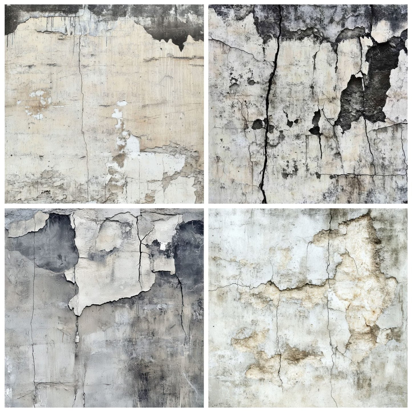 Cracked Concrete Background Digital Paper Pack (DDD001295)