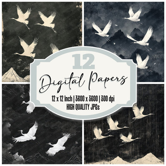 Crane Ink Ridge Digital Paper Pack (DDD001312)