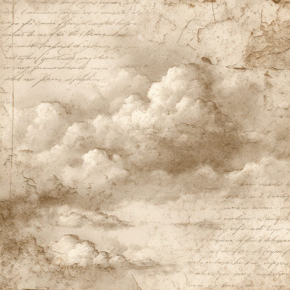 Cream Cloud Script Plaster Fade Digital Paper Pack (DDD001317)