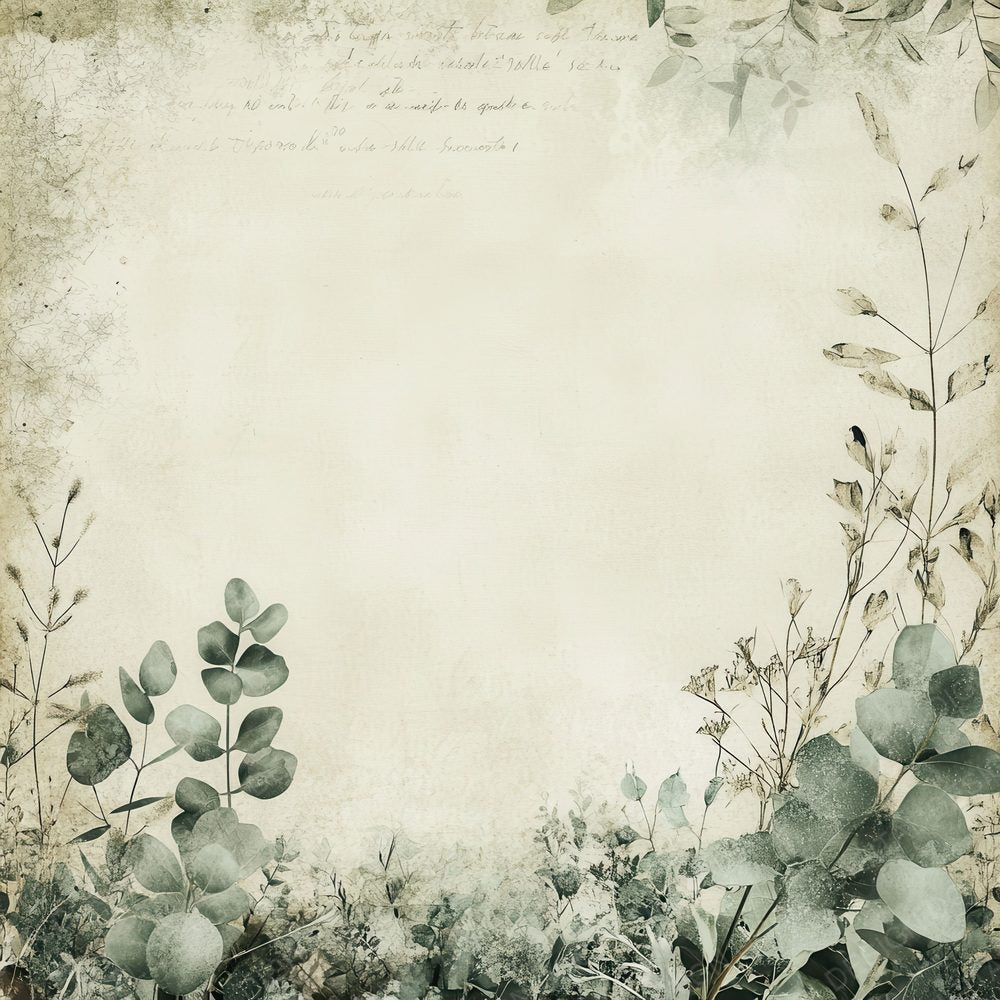 Cream Eucalyptus Lines Digital Paper Pack (DDD001319)