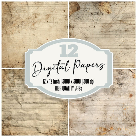 Cream Form Burn Digital Paper Pack (DDD001322)