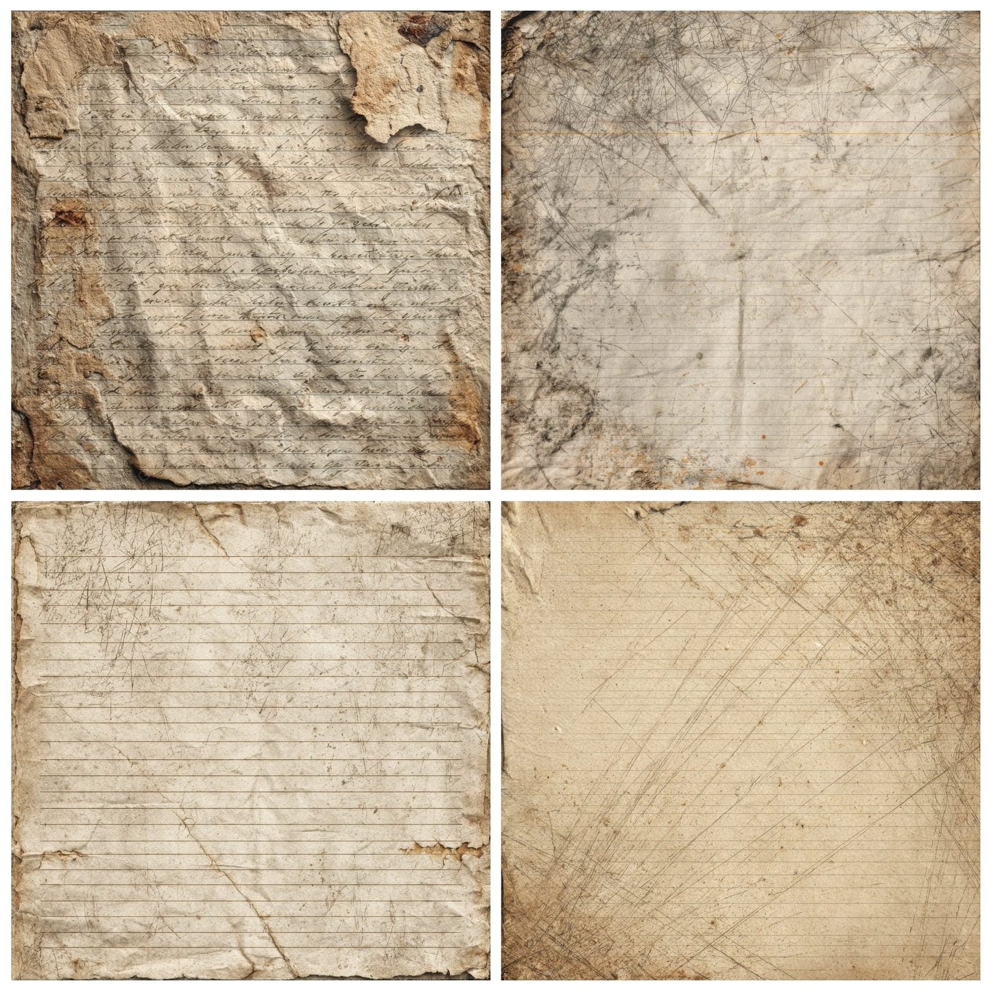 Cream Form Burn Digital Paper Pack (DDD001322)