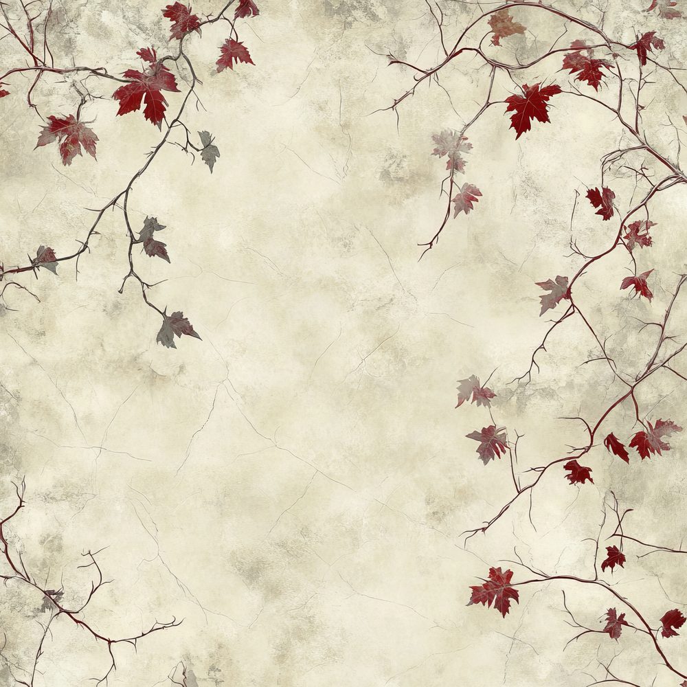 Cream Ivy and Grape Vines Digital Paper Pack (DDD001323)