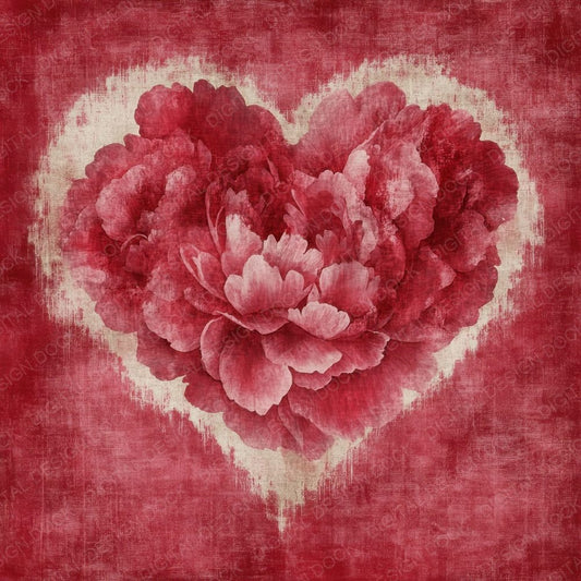 Crimson Peony Bloom Digital Paper Pack (DDD001338)