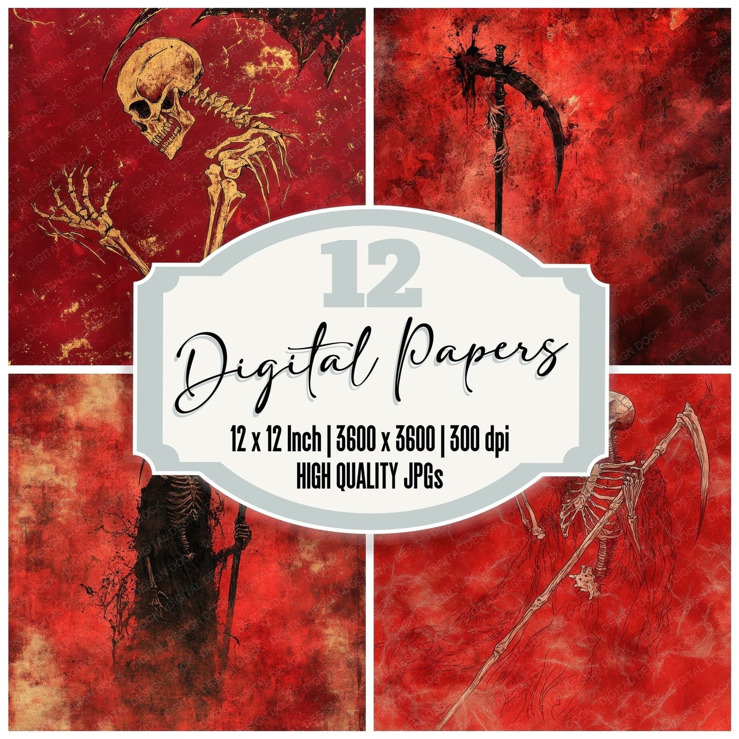 Crimson Reaper Ash Digital Paper Pack (DDD001340)
