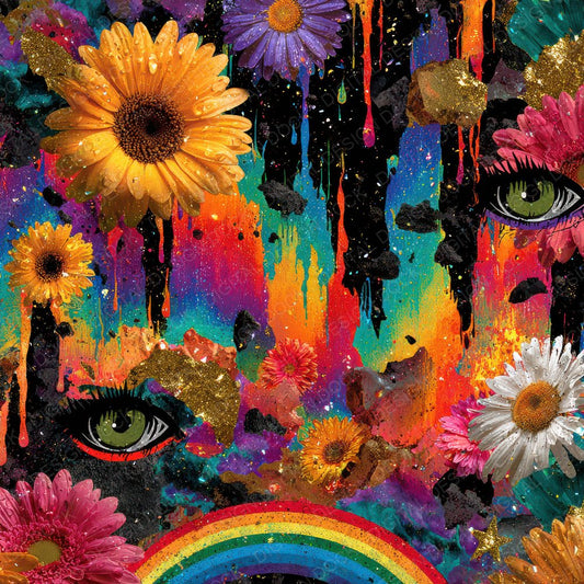 Cry Daisy Glitter Flame Digital Paper Pack (DDD001355)