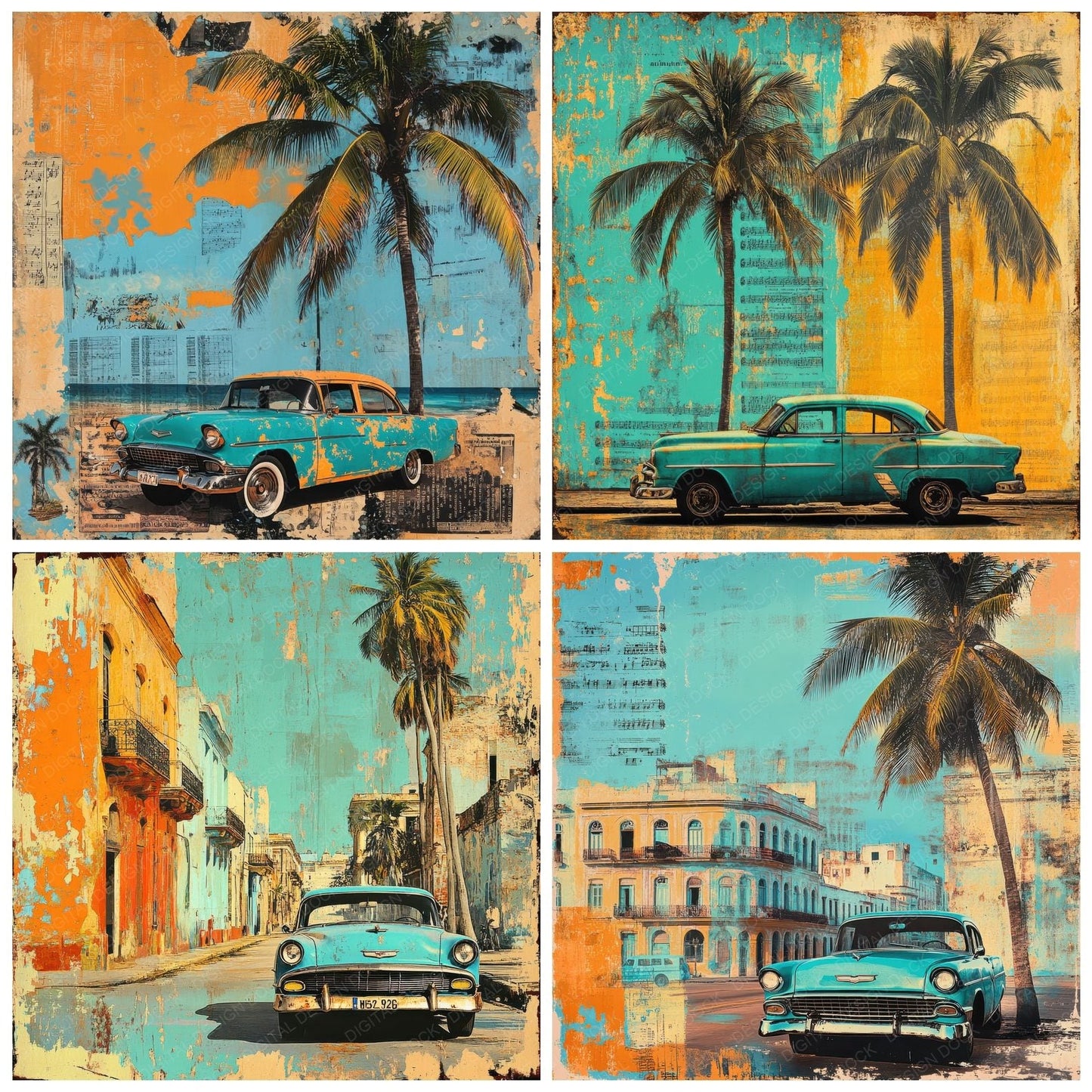 Cuba Rhythm Digital Paper Pack (DDD001361)