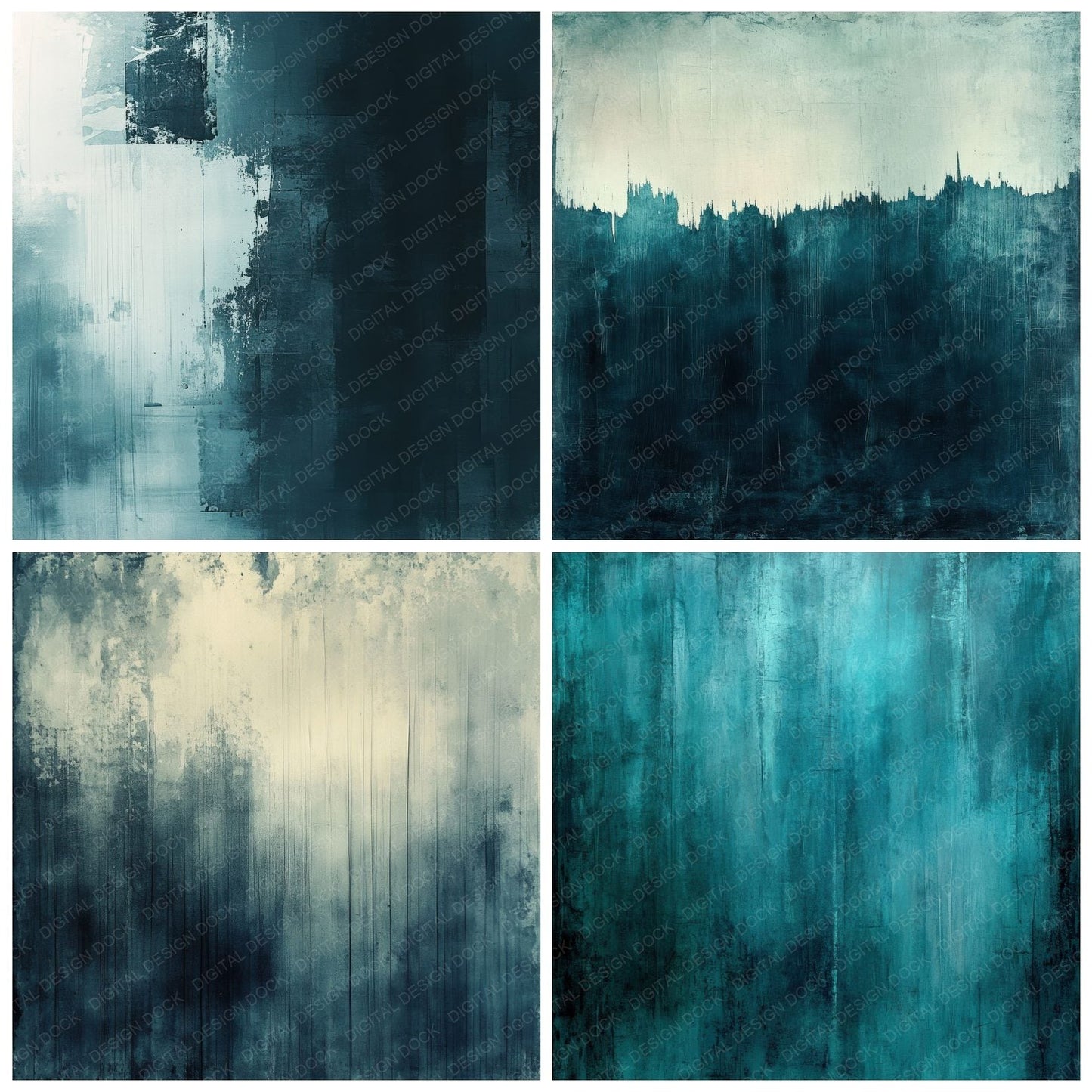 Cyan Fog Graphite Digital Paper Pack (DDD001370)
