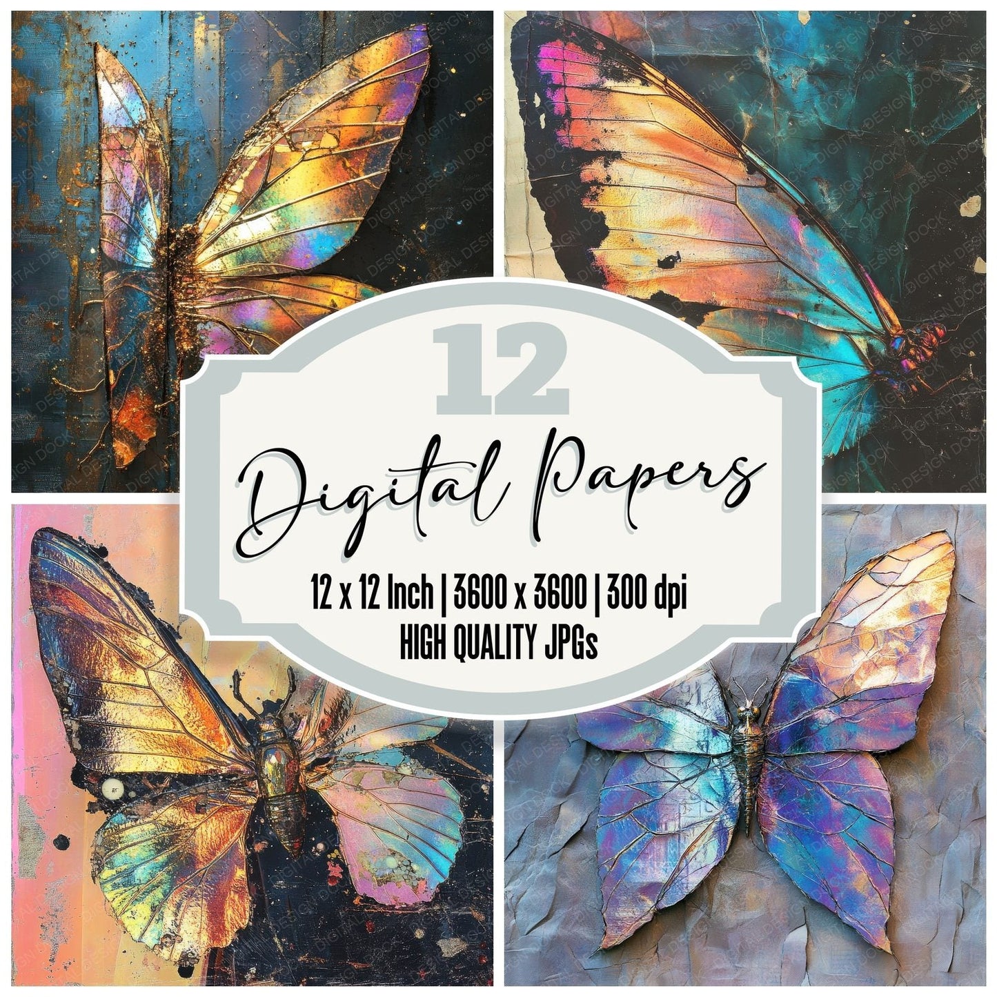 Cyber Chitin Shard Digital Paper Pack (DDD001373)