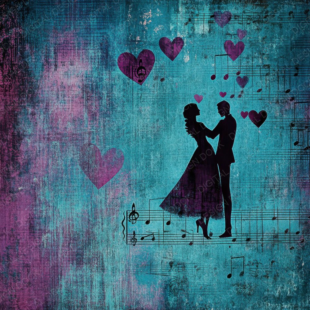 Dance Heart Rhythm Digital Paper Pack (DDD001394)