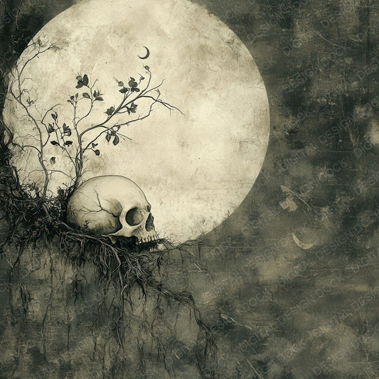 Death Vine Skull Moon Digital Paper Pack (DDD001410)