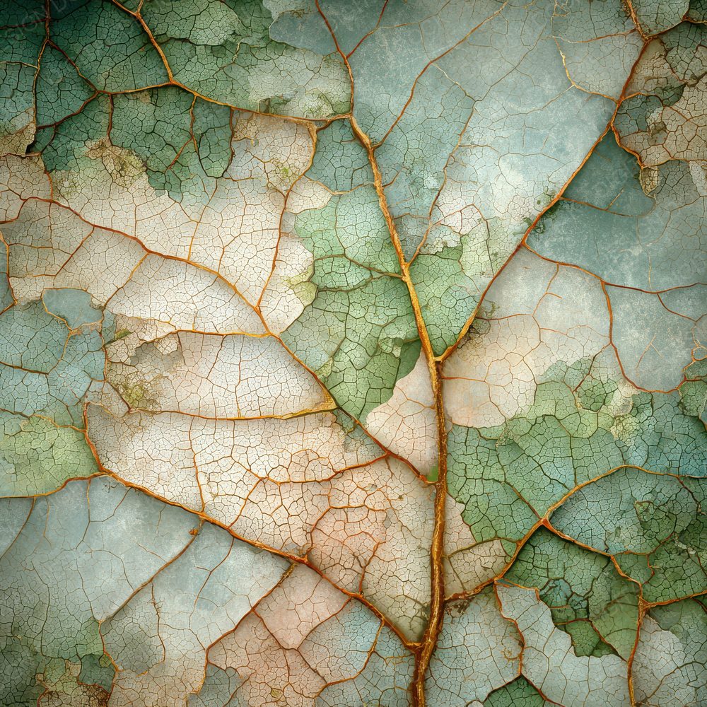 Decay Leaf Vein Fractal Digital Paper Pack (DDD001411)
