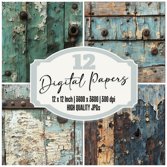 Decayed Shipwreck Salt Background Digital Paper Pack (DDD001412)