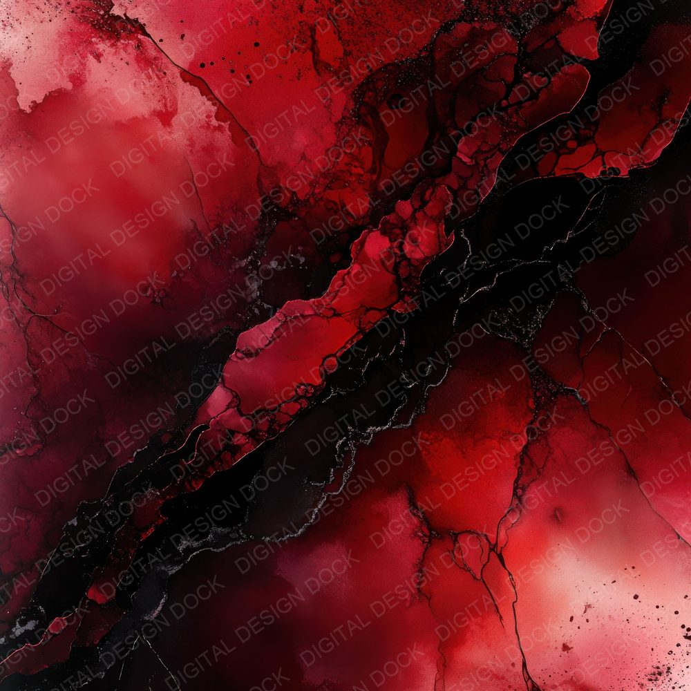 Deep Crimson Marble Digital Paper Pack (DDD001421)